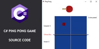 C# Ping Pong Game Source Code C# Ping Pong Game Source Code