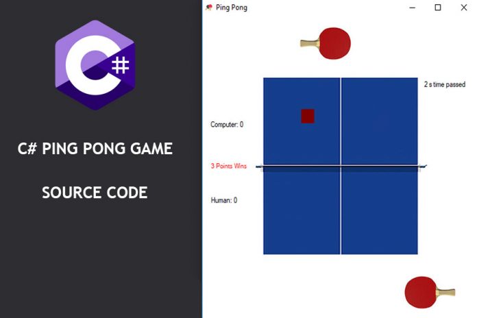 C# Ping Pong Game Source Code