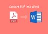 Convert Pdf into Word Convert Pdf into Word