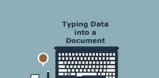 Typing Data into a Document Typing Data into a Document
